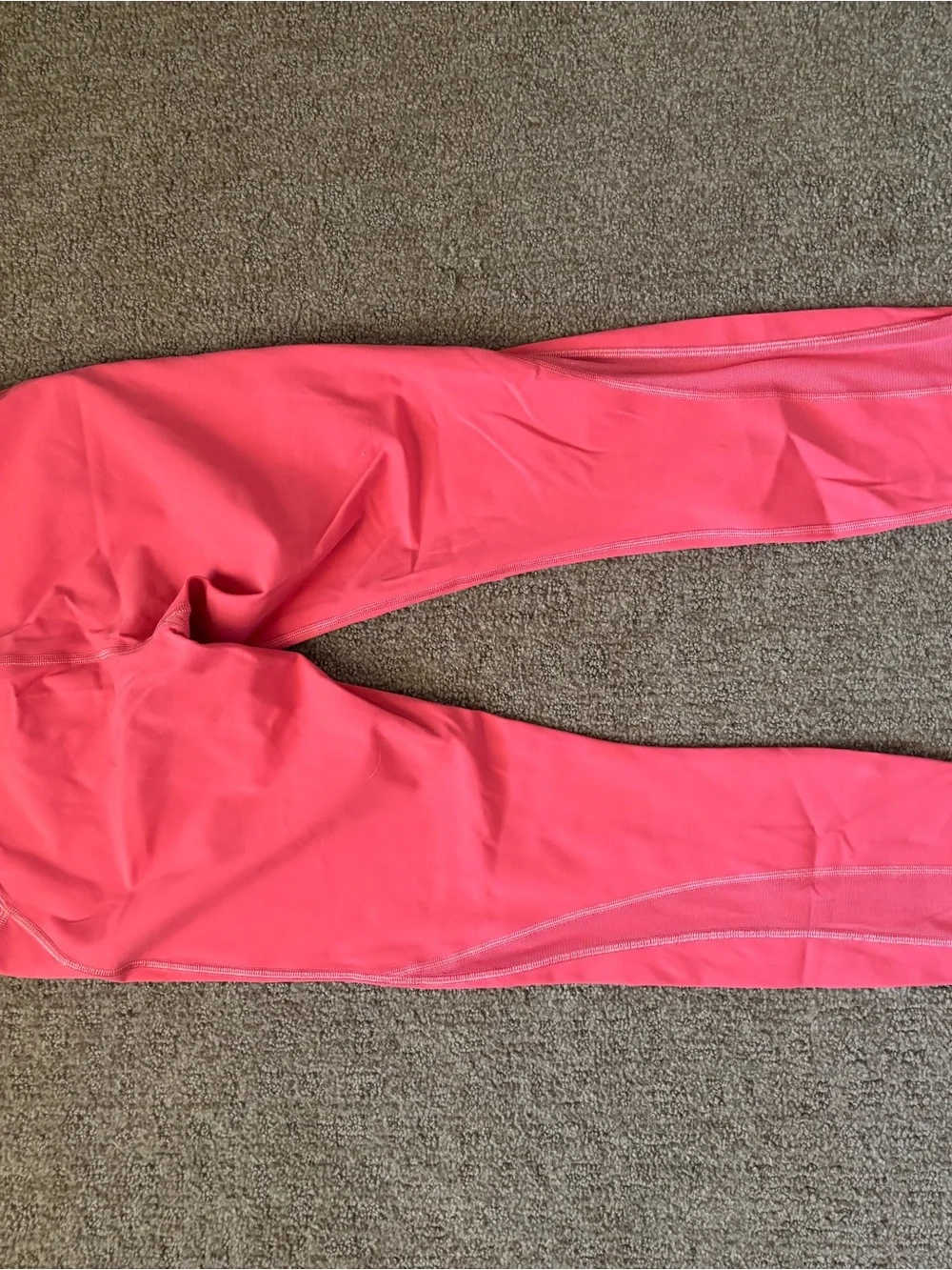 lululemon - all the right places cropped leggings in coral. Size 8.